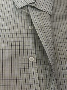 Checks Cotton White Shirt For Men