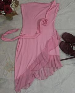 Halter Neck Ruffle Dress