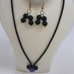 Evil Neck &amp; Eyering set black pendent High qualit