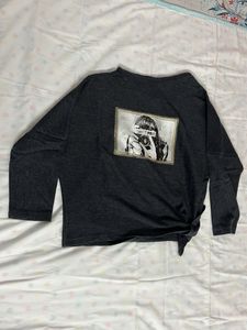 Unique Gray Top