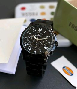 FOSSIL BLACK PREMIUM MENS WATCH @SALE
