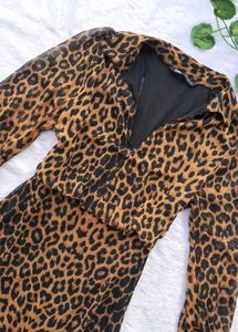 Zara Animal Print Dress And Savana Bag