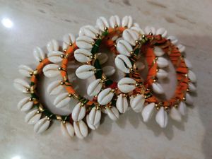 Cowrie Shell Bangles - 4 Pic