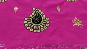 😍💖new Beautiful Pink Saree💖😍