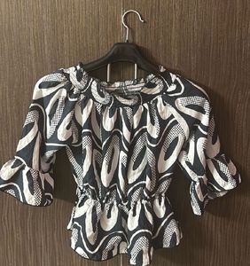 Abstract Print Blouse