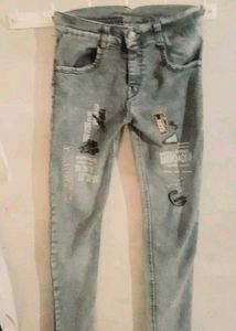 Stylish Printed Denim Jeans