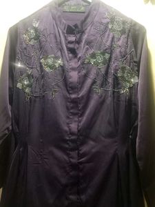 Purple Embellished Tunic