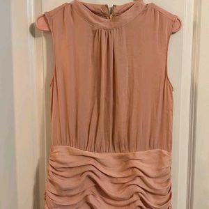 Korean Sexy Peach Silky Dress