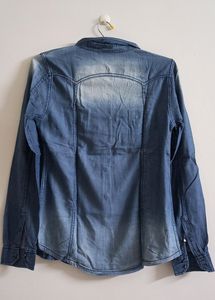 Denim Blue Shirt For Women