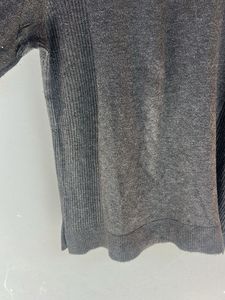 Gray Mock Neck Pullover Sweater