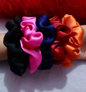 Multicolour Hair Scrunchies For Women ,Girls