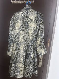 Snakeskin Print Mini Dress