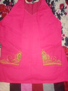 Bridal Pink Embroidery Lehenga Choli With Dupatta