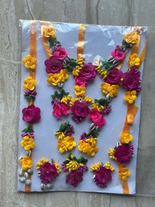 Haldi Ceremony artifical flower bridal set