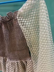 Stylish Off-Shoulder Mesh Top