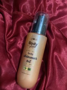 Plum BodyLoving shimmer Oil In PEACH GLOW