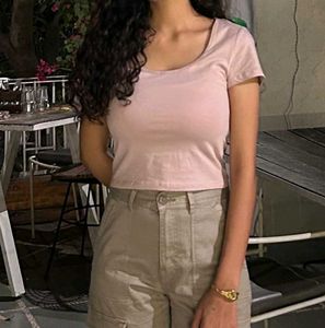 H&amp;M Pink Cotton Crop Top