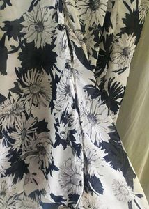 Floral Print Cold Shoulder Top