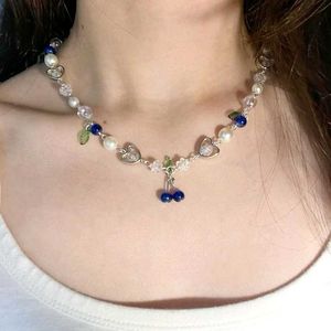 Cute Cherry Pearl Necklace