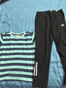 Boys T-shirt & Adidas Pant