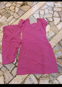 Crepe Kurta Set With Hand Embroidery