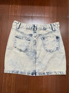Light Blue Denim Mini Skirt