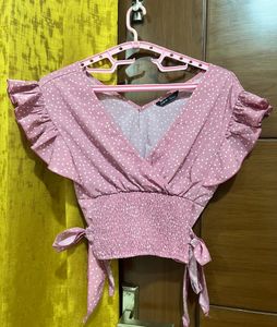 SHEIN Polka Dot pink Top 🩷