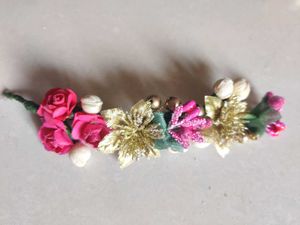 Floral Hair Accessory Combo Of 3 Pc