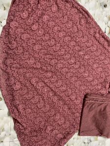 Mauve Embroidered Anarkali Kurta Set