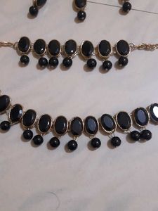 Black Stone Jewelry Set