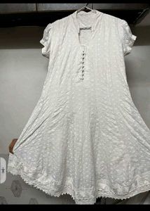 White Short Sleeve Dress