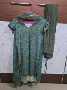 Green Chudidar Kurta Set