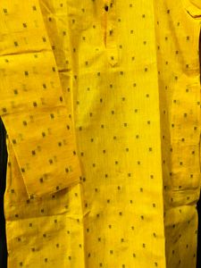 Haldi Yellow White Kurta Pajama