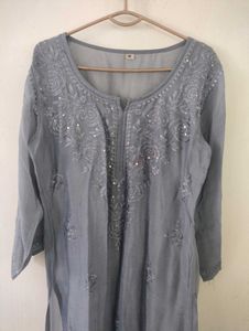 Sequence Chikankari Kurti