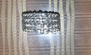 Silver Tone Bangle Set