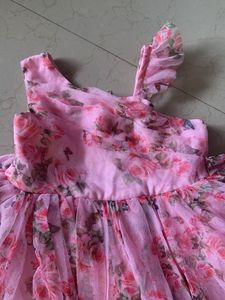 Sparling Floral Pink Party Dress 4-6 years Girls