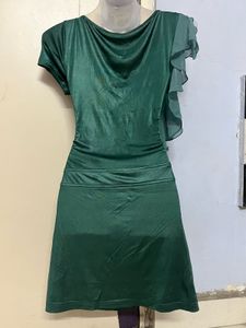 Silk Emerald Green Party Dress