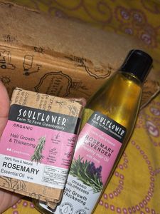 Sealed Soulflower Rosemary Hair Oil Set
