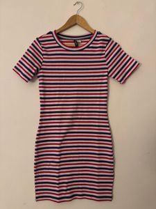 H&amp;M Striped Bodycon Dress