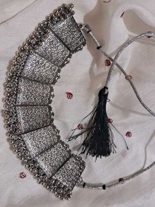Statement Silver Choker Necklace