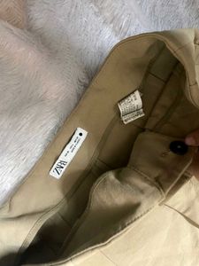 zara high waisted pleated pants