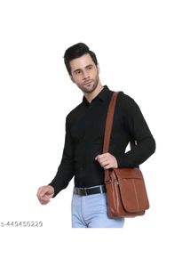 Stylish Men&#39;s Leather Sling Bag/ Cross Bag