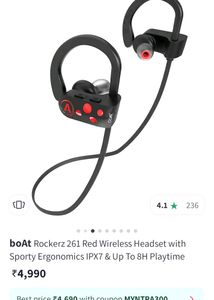 2 Boat Wireless Earphones/Earbuds Sale
