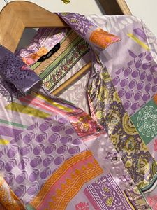 Patchwork Print Shirt