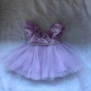 Newborn Luxury Lavender Tulle Tutu dress