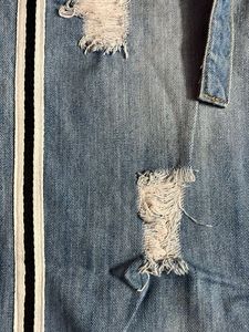 Distressed Stripe Jeans