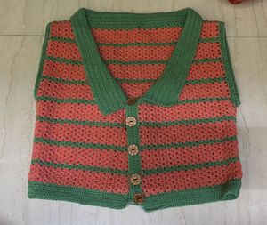 Korean Style Crochet Vest