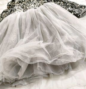 Sparkly Silver Party Dress
