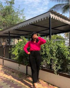 Hot Pink Oversized Shirt