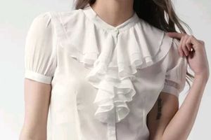Ruffled White Top